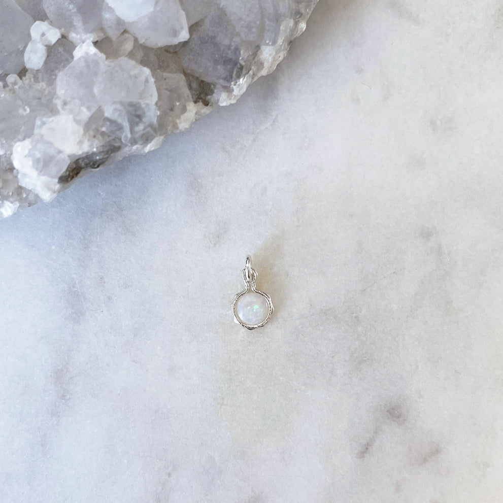 Sterling Silver Australian Opal Pendant handmade personalised jewellery Australia