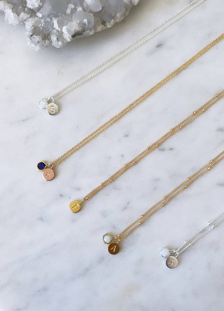 September Birthstone Necklace | Blue Sapphire