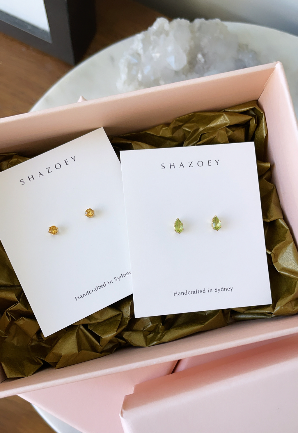 Citrine Studs