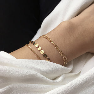 dainty gold bracelets minimalist Australian jewellery 