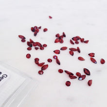 Red Garnet Stud Earrings