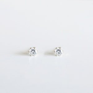 sterling silver gemstone earrings white topaz shazoey