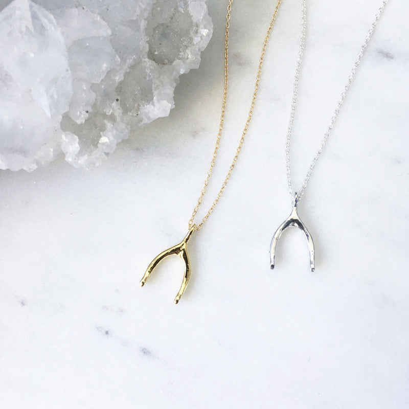 Elegant Wishbone Minimal Necklace – Blinglane