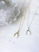 Gold Wishbone Necklace